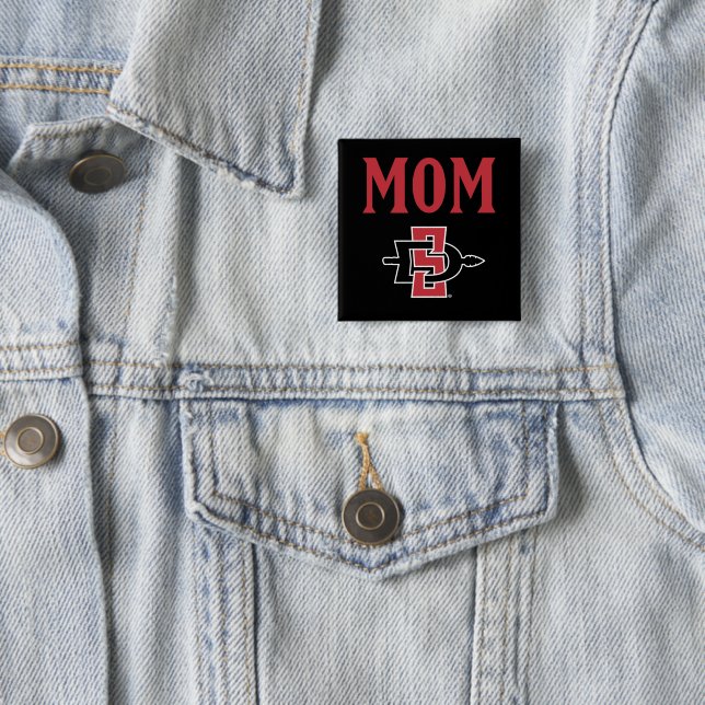 San Diego State Mom Button (In Situ)