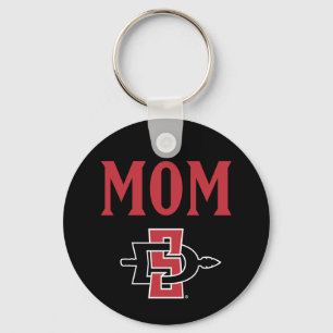 San Diego State Mom Keychain