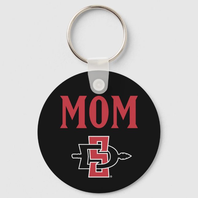 San Diego State Mom Keychain (Front)