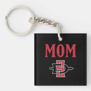San Diego State Mom Keychain