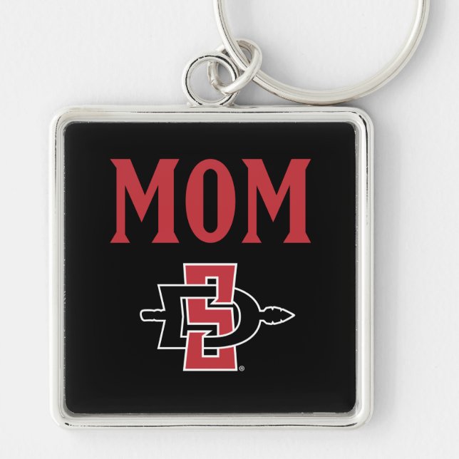 San Diego State Mom Keychain (Front)