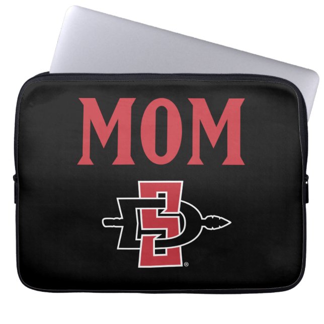 San Diego State Mom Laptop Sleeve (Front)