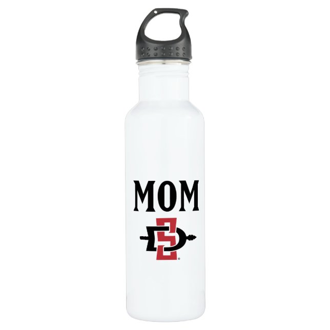 San Diego State Mom Stainless Steel Water Bottle (Front)
