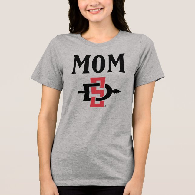 San Diego State Mom Tri-Blend Shirt (Front)