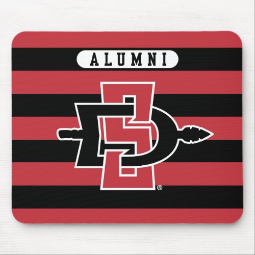 San Diego State University Alumni Stripesai Mouse Pad