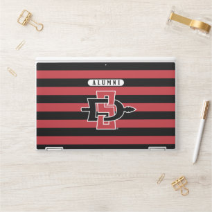 San Diego State University Alumni Stripes HP Laptop Skin