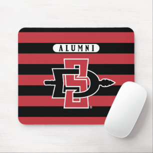 San Diego State University Alumni Stripes Mouse Pad