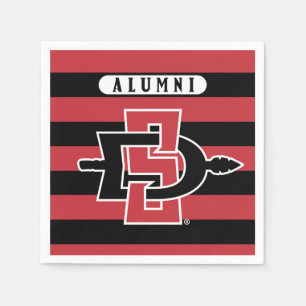 San Diego State University Alumni Stripes Napkins