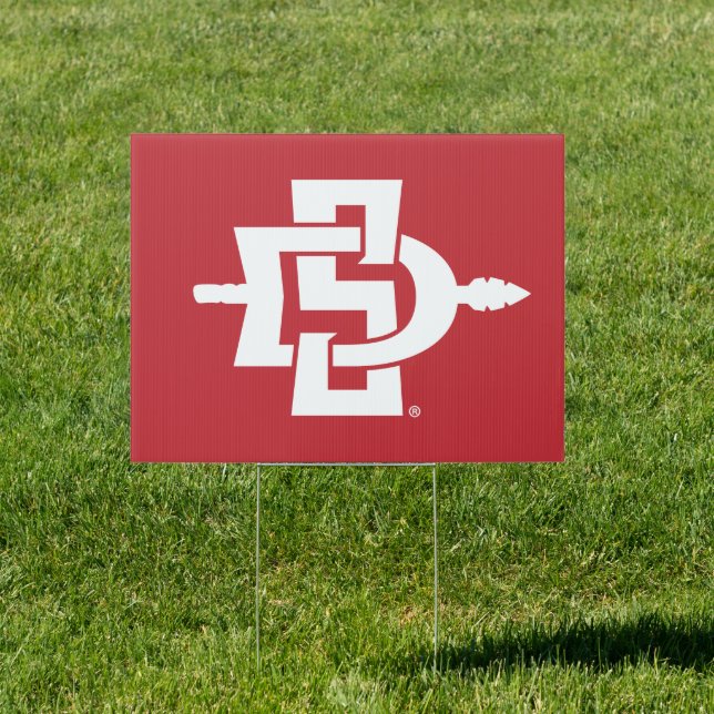 San Diego State University Aztecs Spear Logo Sign (Insitu)