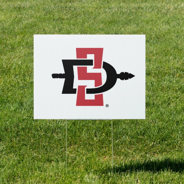 San Diego State University Aztecs Spear Logo Sign (Insitu)
