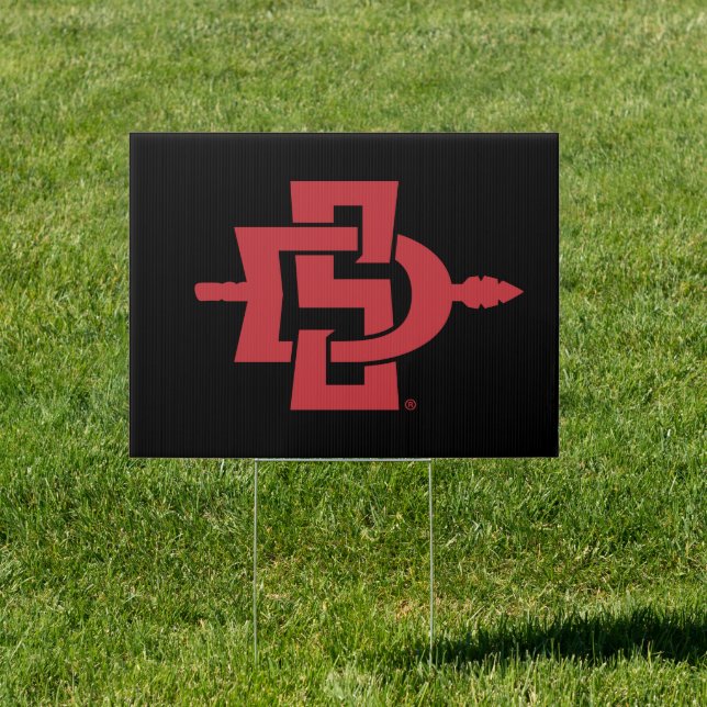 San Diego State University Aztecs Spear Logo Sign (Insitu)