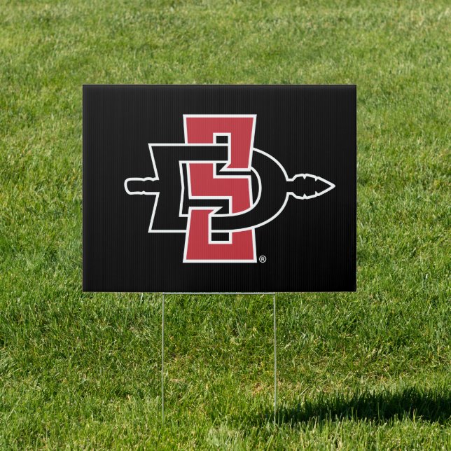San Diego State University Aztecs Spear Logo Sign (Insitu)