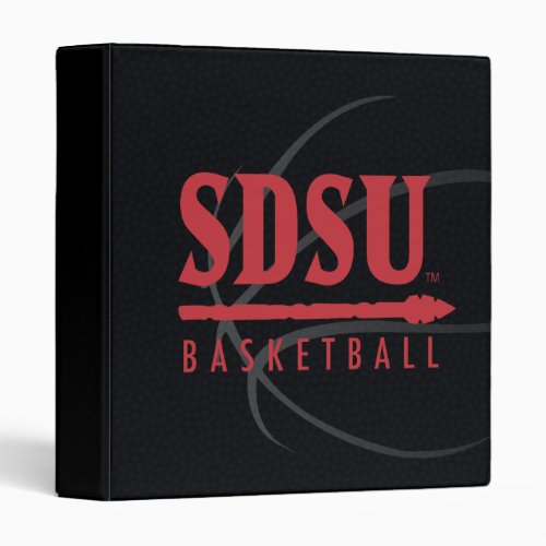 San Diego State University Basketball 3 Ring Binder