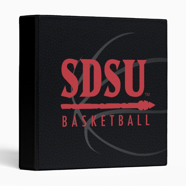 San Diego State University Basketball 3 Ring Binder (Front/Spine)