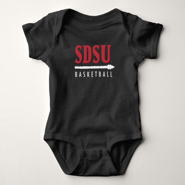 San Diego State University Basketball Baby Bodysuit (Front)