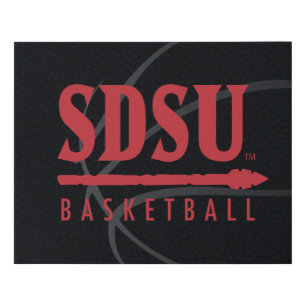 San Diego State University Basketball Faux Canvas Print