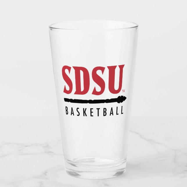 San Diego State University Basketball  Glass (Front)