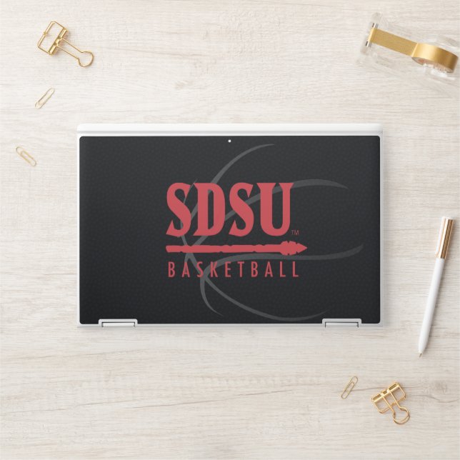 San Diego State University Basketball HP Laptop Skin (Desk)