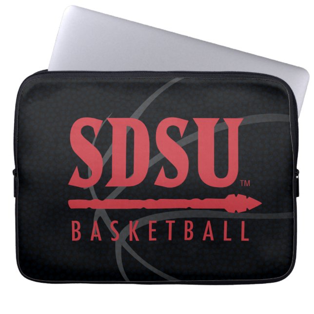 San Diego State University Basketball Laptop Sleeve (Front)