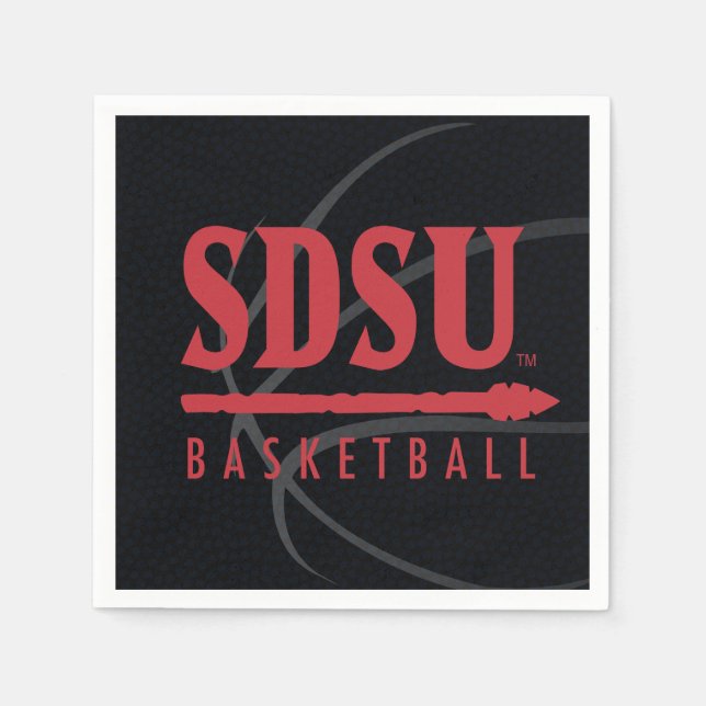 San Diego State University Basketball Napkins (Front)