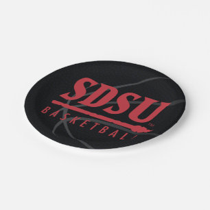 San Diego State University Basketball Paper Plates