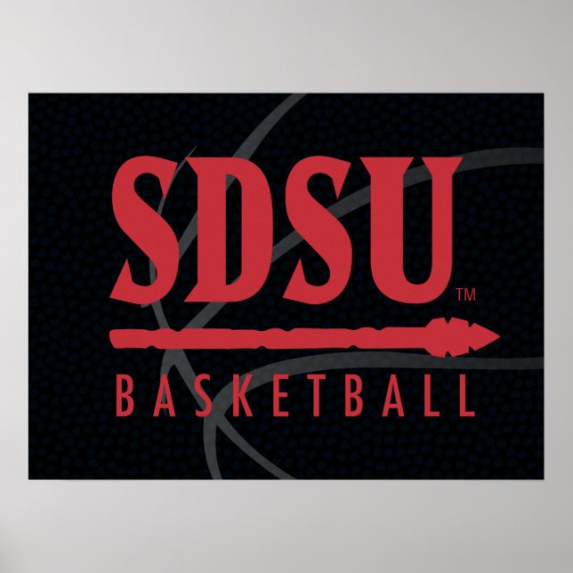 San Diego State University Basketball Poster (Front)