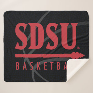 San Diego State University Basketball Sherpa Blanket