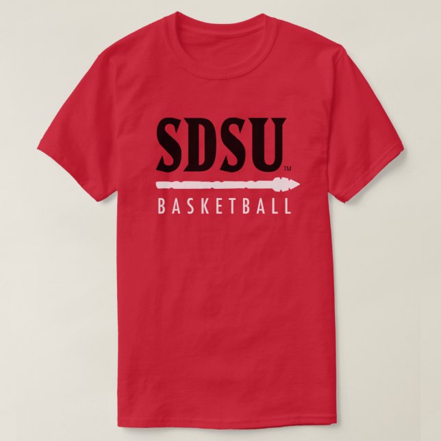 San Diego State University Basketball T-Shirt (Design Front)