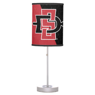 San Diego State University Color Block Distressed Table Lamp