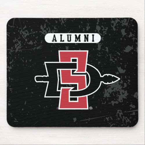 San Diego State University Distressed 2 ai Mouse Pad