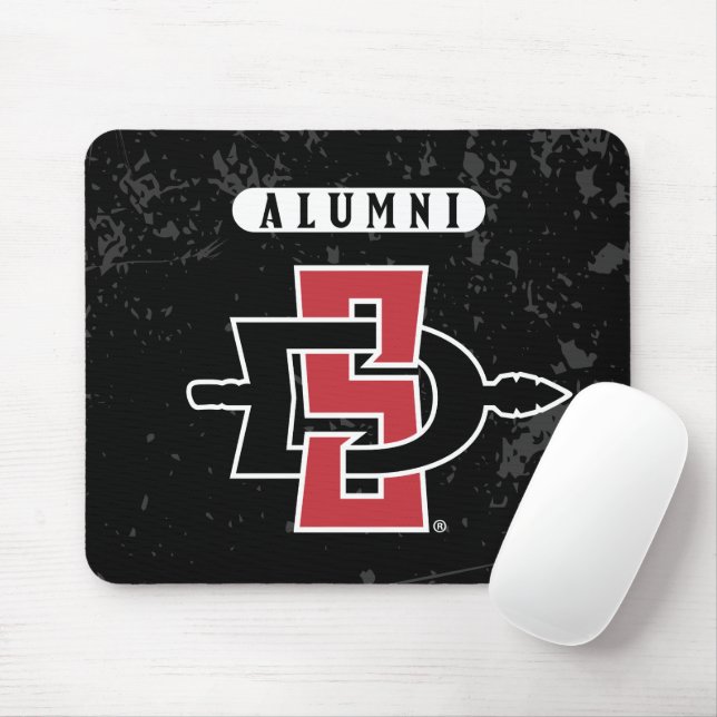 San Diego State University Distressed Alumni Mouse Pad (With Mouse)