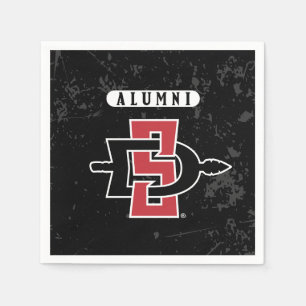 San Diego State University Distressed Alumni Napkins
