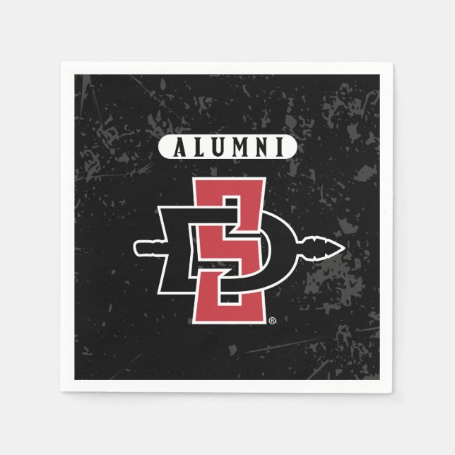 San Diego State University Distressed Alumni Napkins (Front)