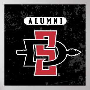 San Diego State University Distressed Alumni Poster
