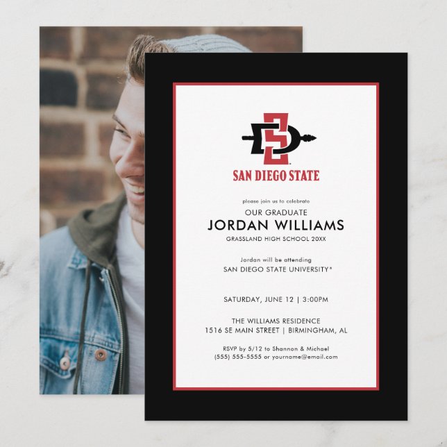 San Diego State University Grad Announcement (Front/Back)
