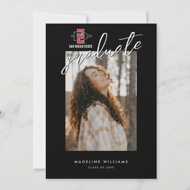 San Diego State University Grad Announcement (Front)