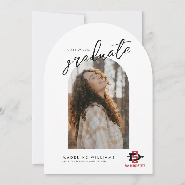 San Diego State University Grad Invitation (Front)