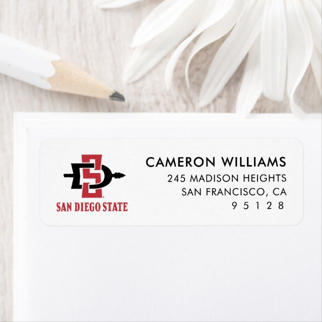 San Diego State University Grad Label (Insitu)