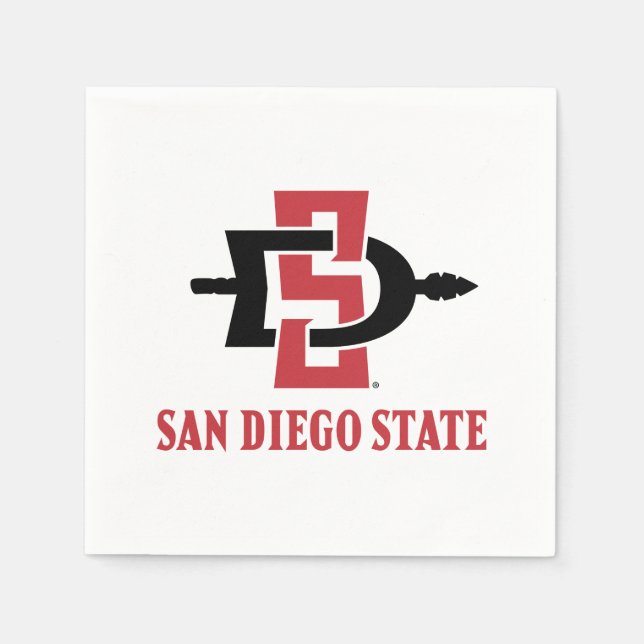 San Diego State University Grad Napkins (Front)
