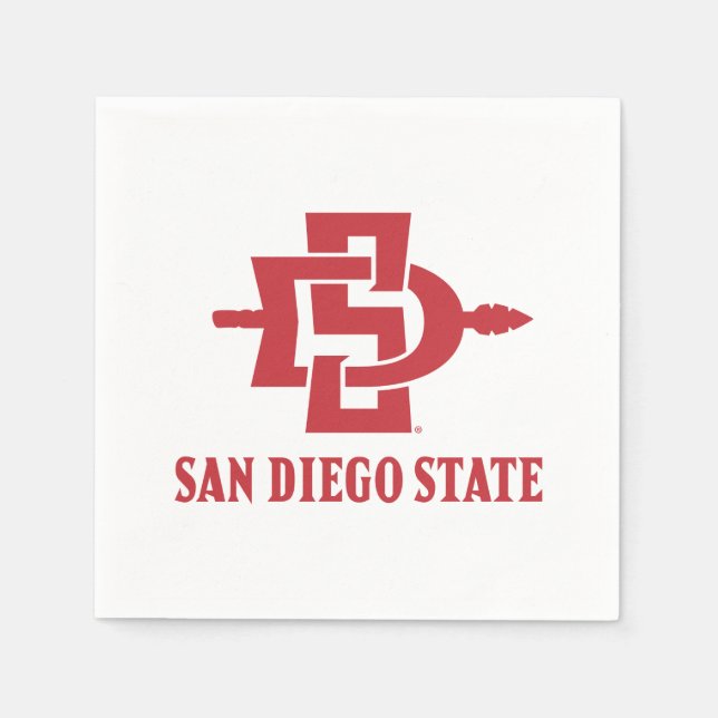 San Diego State University Grad Napkins (Front)