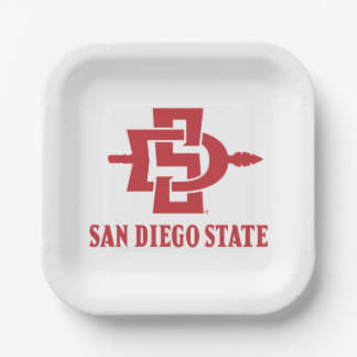 San Diego State University Grad Paper Plates