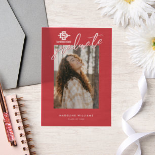 San Diego State University Grad Vellum Invitations