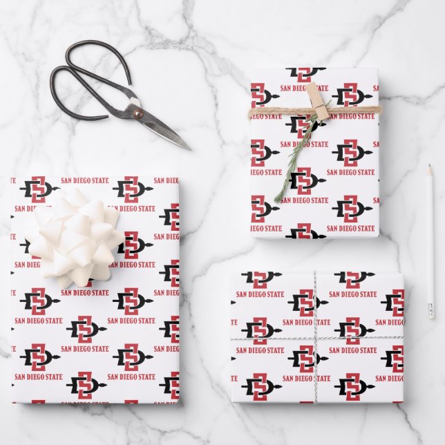 San Diego State University Grad Wrapping Paper Sheets (Front)