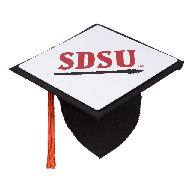 San Diego State University Graduate Graduation Cap Topper (Angled)