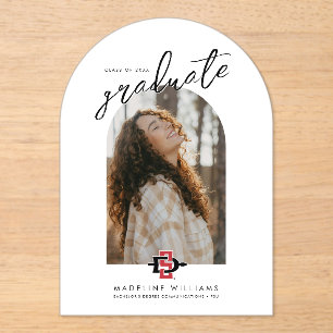 San Diego State University Graduation Design Acrylic Invitations