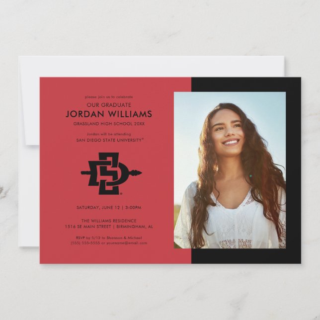 San Diego State University Graduation Design Announcement (Front)