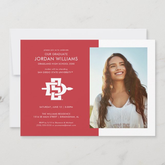 San Diego State University Graduation Design Announcement (Front)