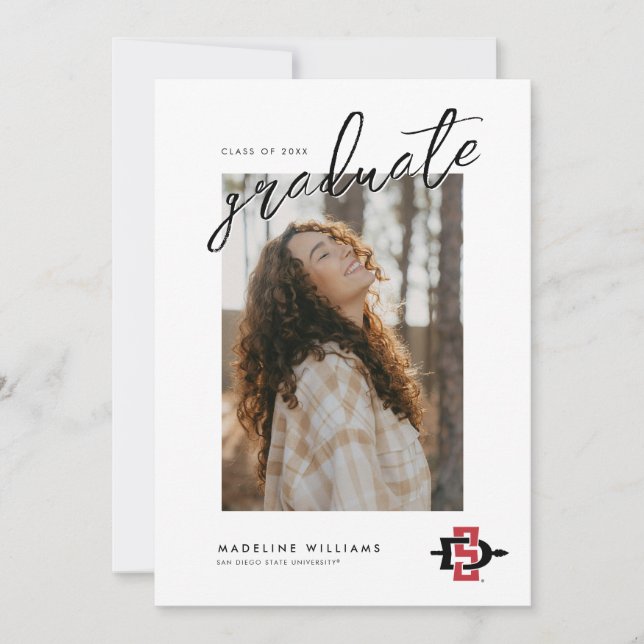 San Diego State University Graduation Design Announcement (Front)