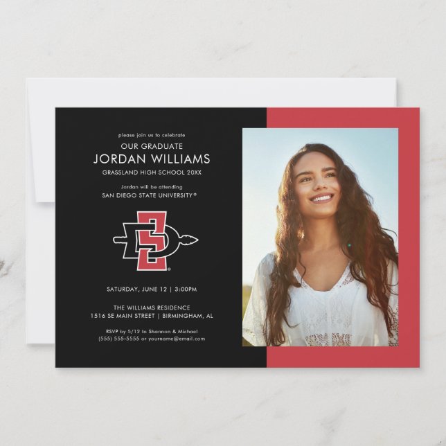 San Diego State University Graduation Design Announcement (Front)