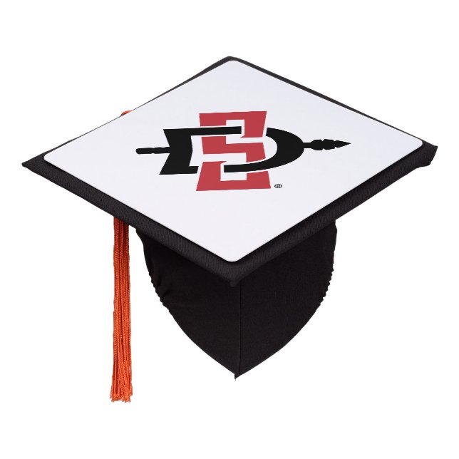 San Diego State University Graduation Design Graduation Cap Topper (Angled)